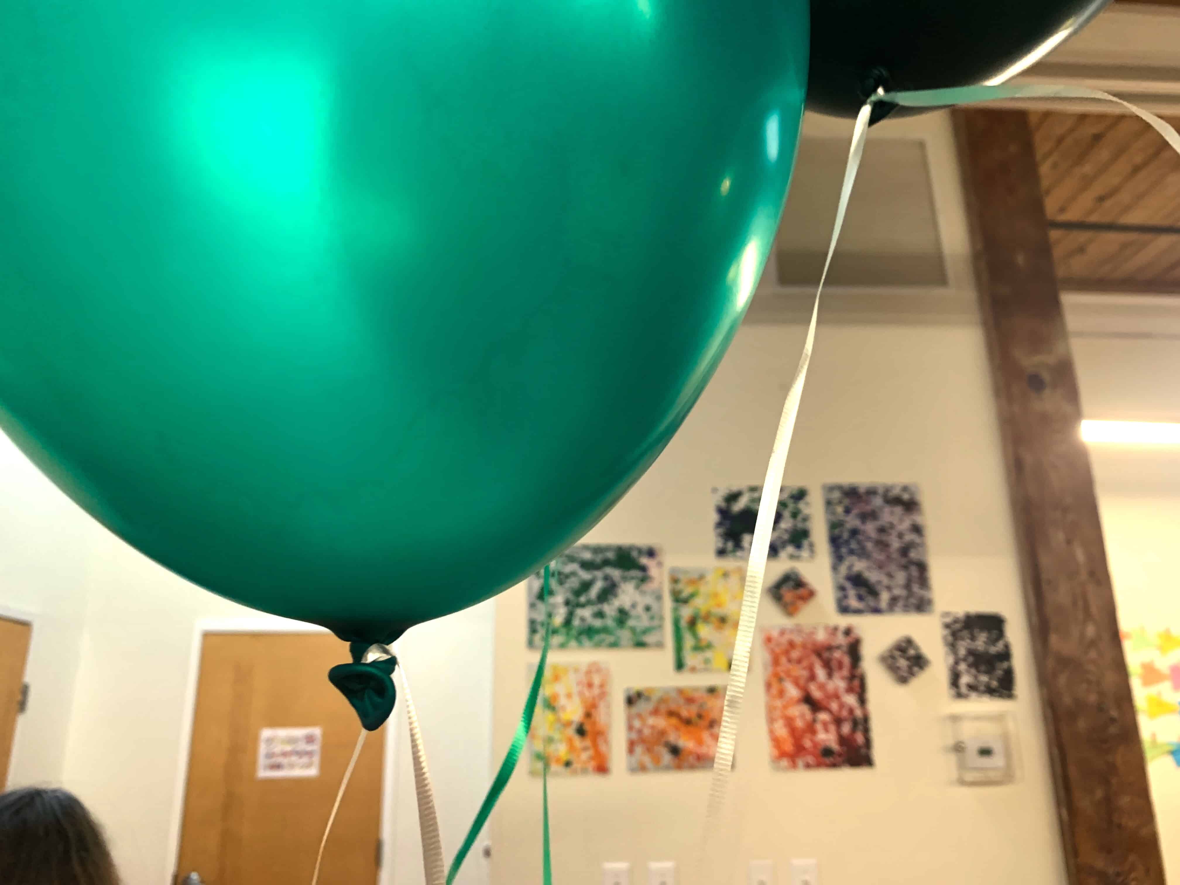 Balloons at the Hawbridge School