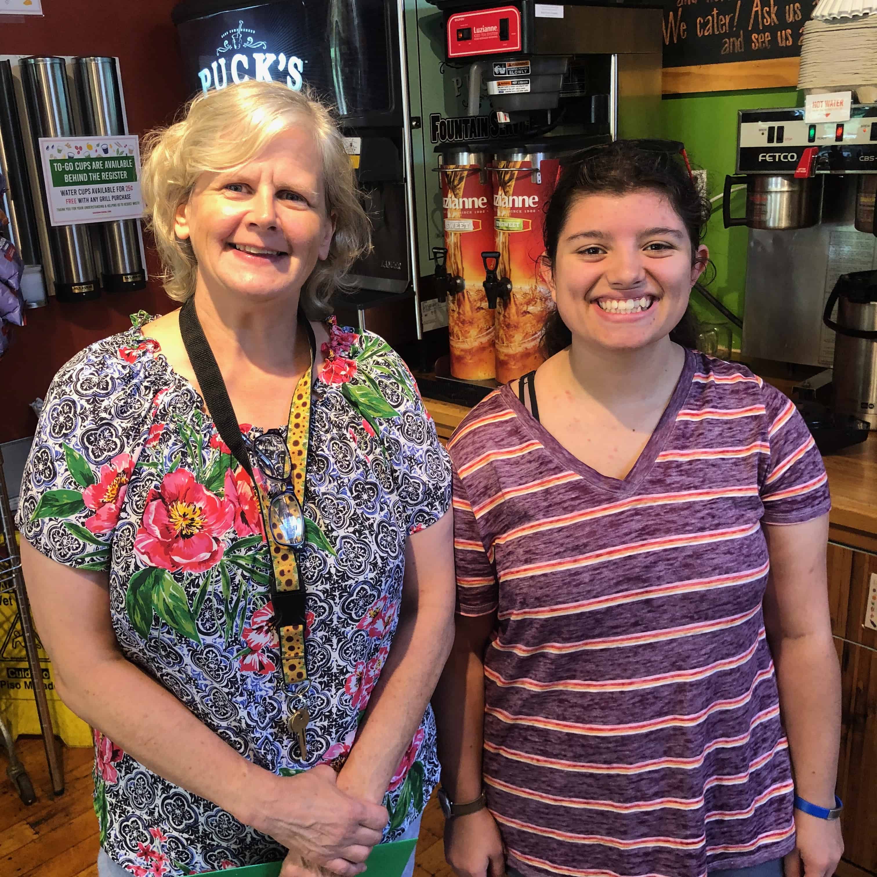 Mrs. Osborne and Ema, the newest General Store intern from Hawbridge